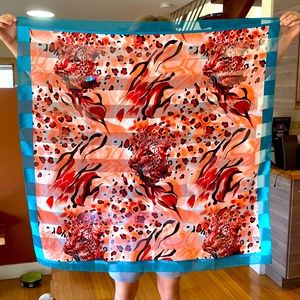 Silk tiger scarf